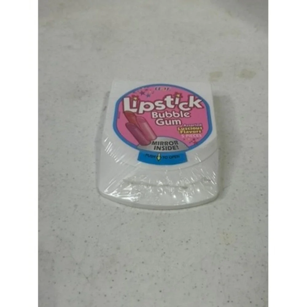 Vintage 1996 Leaf Lipstick Bubble Gum Mirror Inside New Sealed 90s Candy 48654